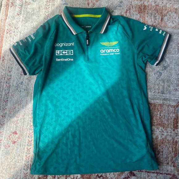 Aston Martin Formula 1 Racing Team Polo Jersey Sz M - Picture 4 of 6
